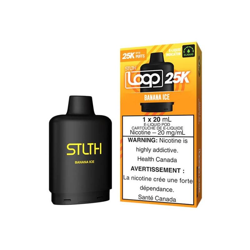 STLTH Loop 25k Pod, Banana Ice, 20mL