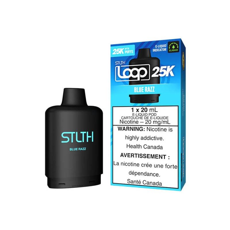 STLTH Loop 25k Pod, Blue Razz, 20mL
