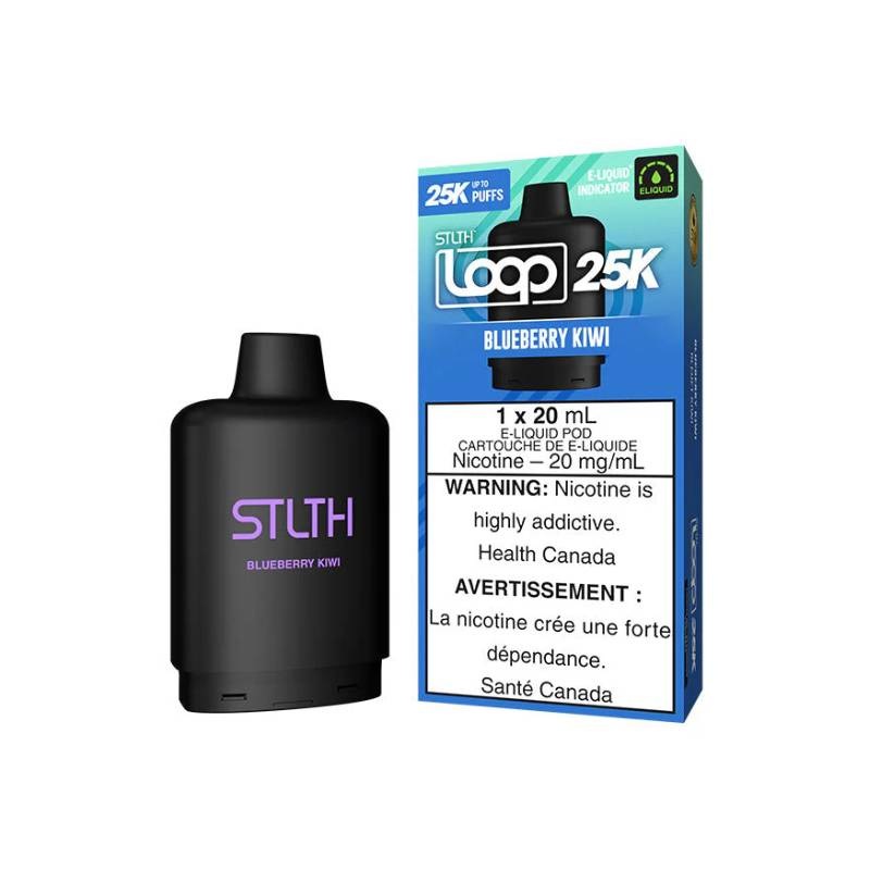 STLTH Loop 25k Pod, Blueberry Kiwi, 20mL