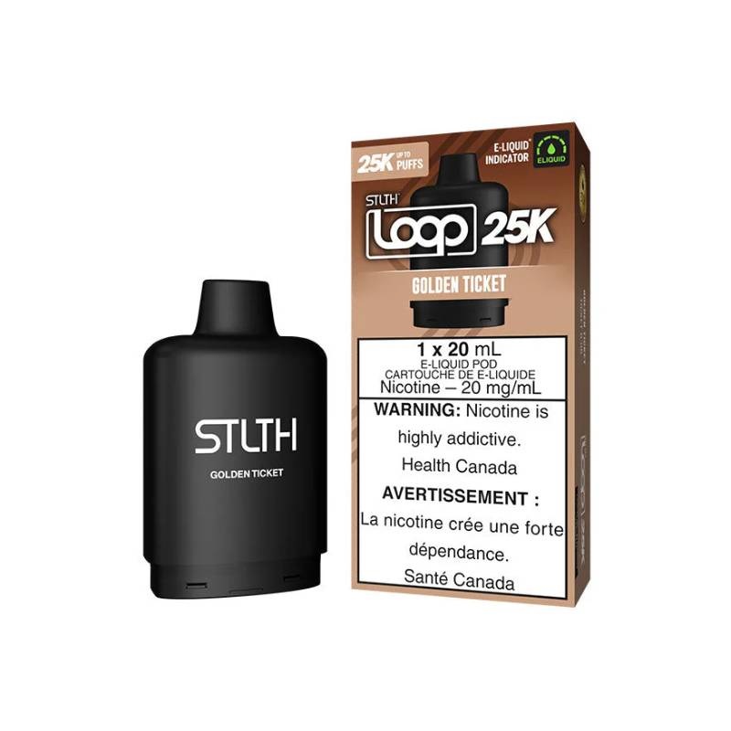 STLTH Loop 25k Pod, Golden Ticket, 20mL