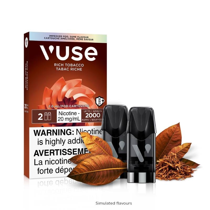 Vuse Pods – Rich Tobacco, 2mL (2 Pods/PK)