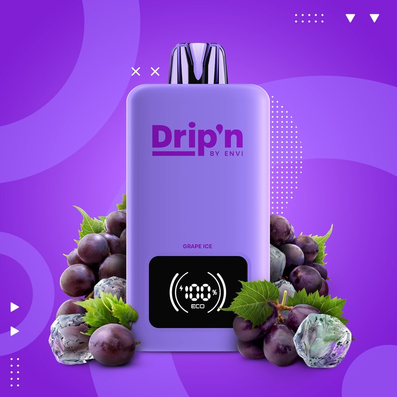 Drip’n by Envi 26ML Disposable – Grape Ice
