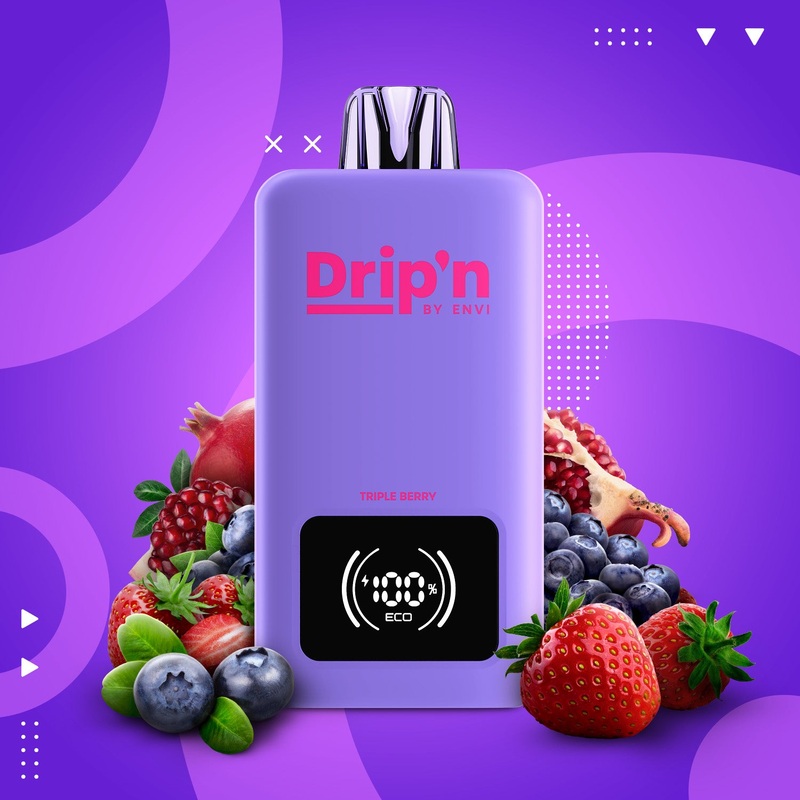 Drip’n by Envi 26ML Disposable – Triple Berry