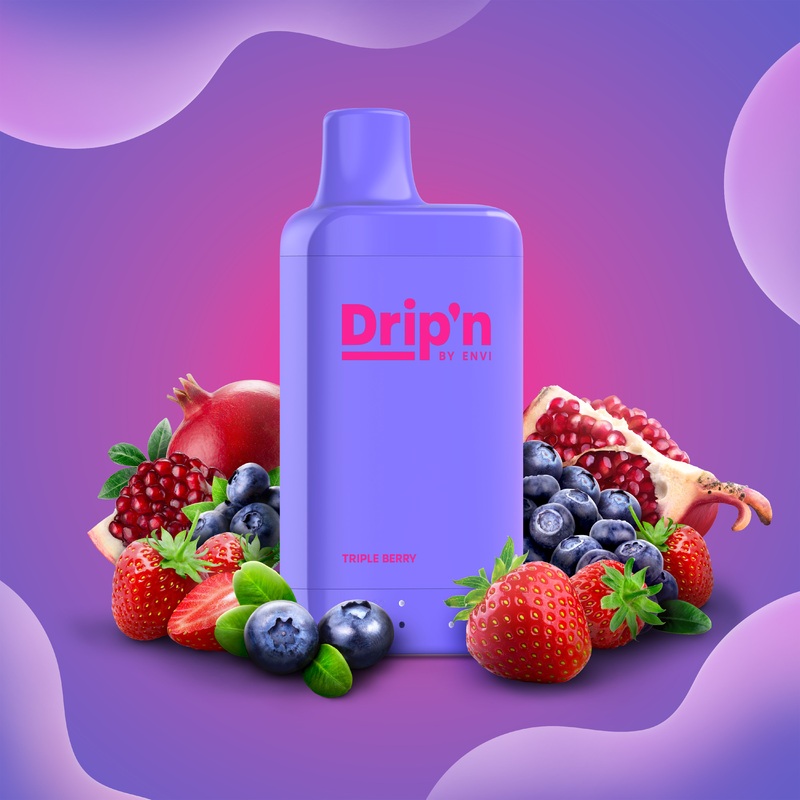 Drip’n by Envi 8ML Disposable – Triple Berry (MB)