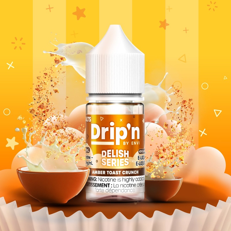 Drip’n Delish E-Liquid – Amber Toast Crunch