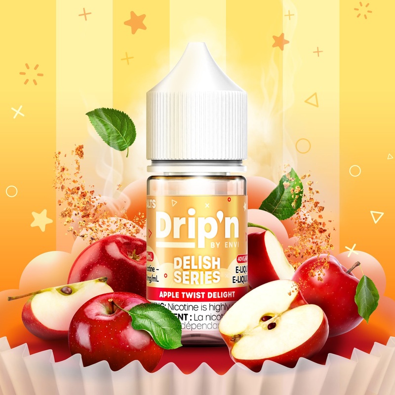 Drip’n Delish E-Liquid – Apple Twist Delight