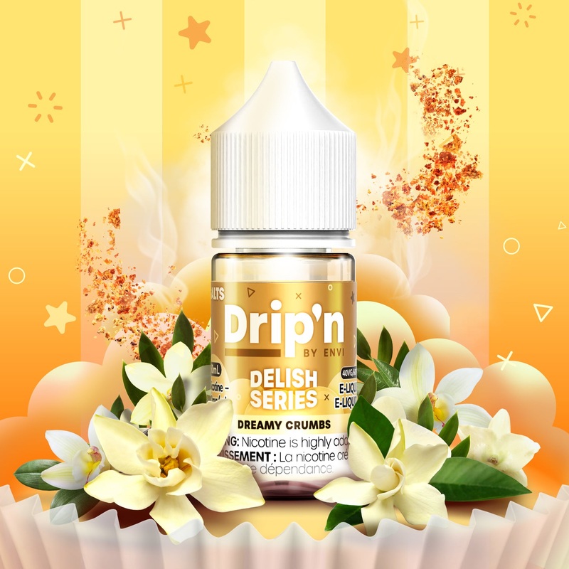 Drip’n Delish E-Liquid – Dreamy Crumbs (ON)