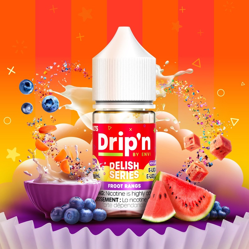 Drip’n Delish E-Liquid – Froot Rangs (ON)