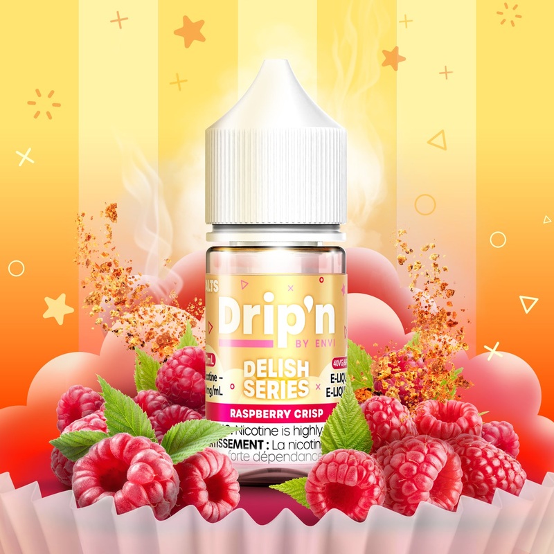 Drip’n Delish E-Liquid – Raspberry Crisp