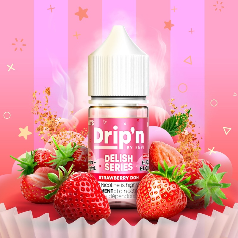 Drip’n Delish E-Liquid – Strawberry Doh