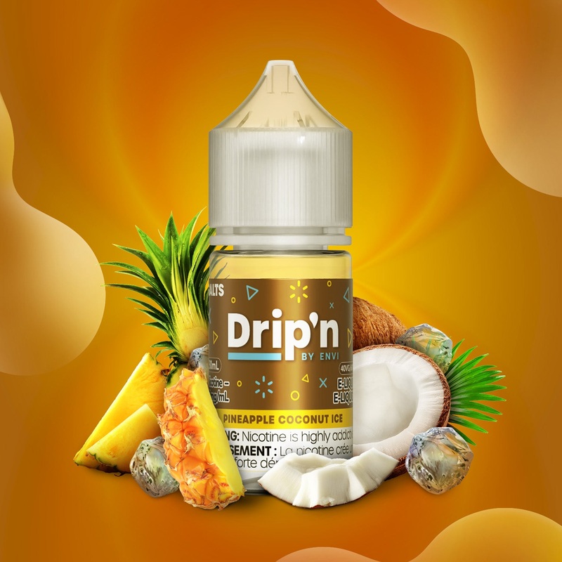 Drip’n E-Liquid – Pineapple Coconut Ice (AB)