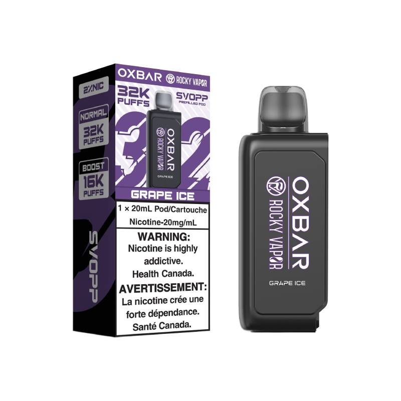 OxBar Svopp 32k Pod – Grape Ice, 20mL