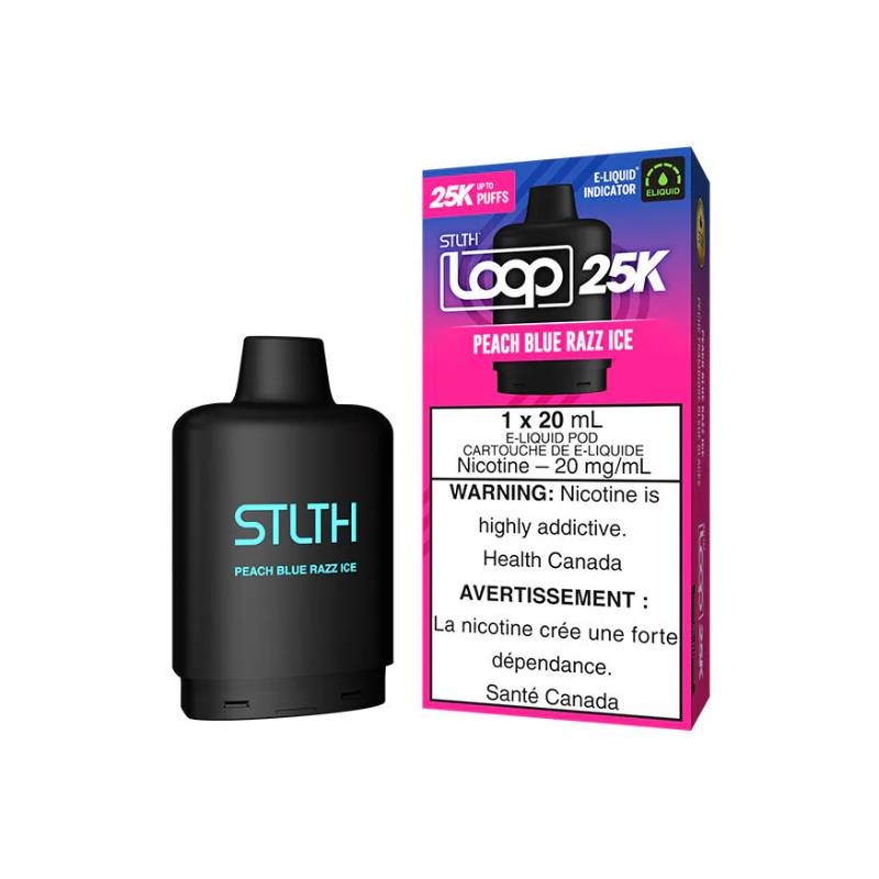 STLTH Loop 25k Pod, Peach Blue Razz Ice, 20mL
