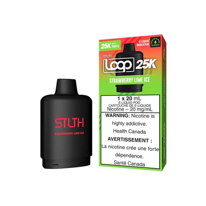 STLTH Loop 25k Pod, Strawberry Lime Ice, 20mL