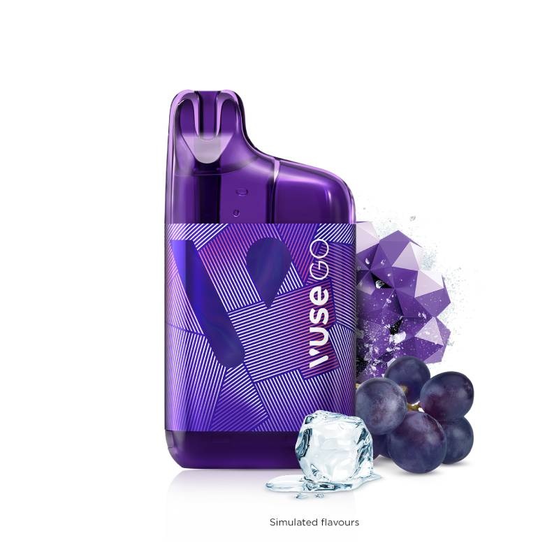 Vuse Go 5000 Disposable Vape – Grape Ice, 10mL