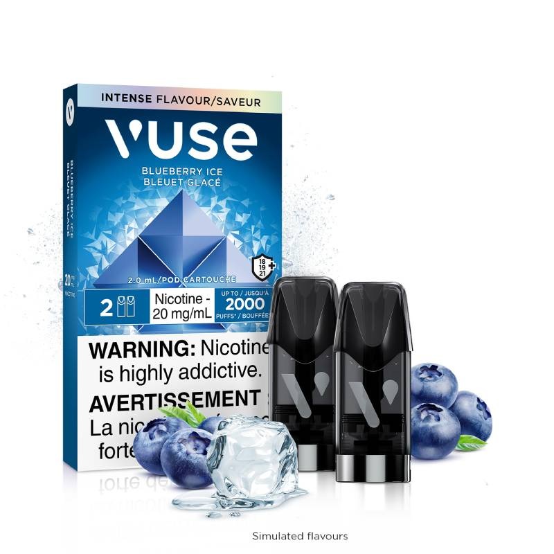 Vuse Pods – Blueberry Ice, 2mL (2 Pods/PK)