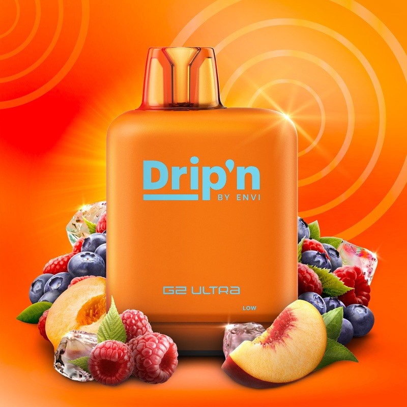 Level X Drip’n G2 Ultra Pod – Peach Blue Razz Ice (MB)