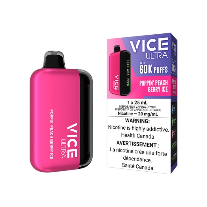 VICE – Ultra 60K Poppin’ Peach Berry Ice