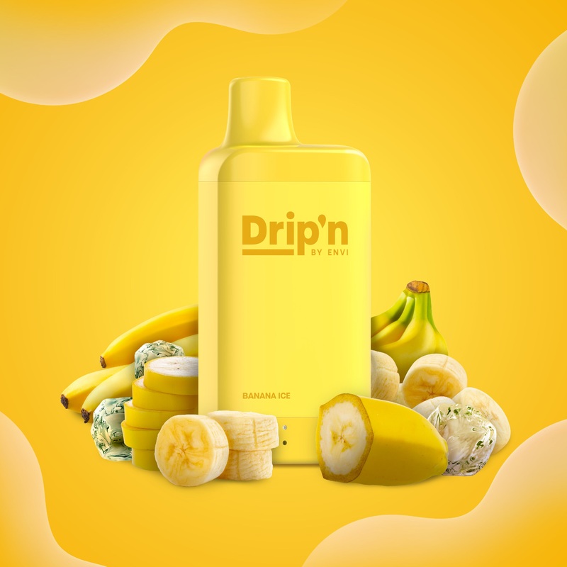 Drip’n by Envi 8ML Disposable – Banana Ice (ON)