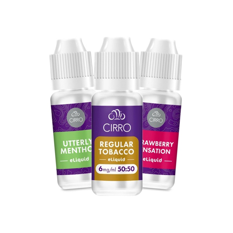 Cirro E-Liquid|Arctic Blast|Blueberry|Cherry Blast|Fairground Fizz|Mixology|Strawberry|Regular Tobacco|Utterly Menthol|6MG- Low Nicotine|12MG – Meduim Nicotine|18MG – High Nicotine