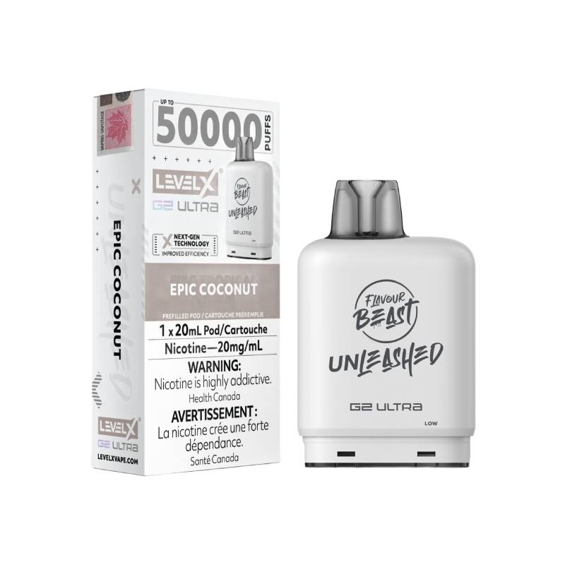 Level X G2 Unleashed Ultra 50K Pod – Epic Coconut