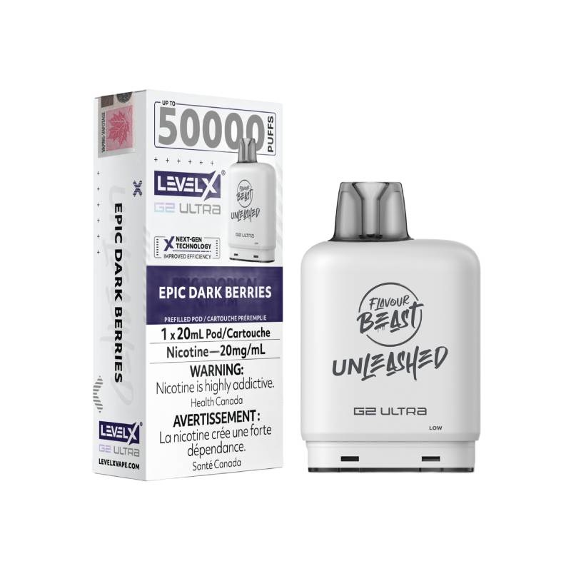 Level X G2 Unleashed Ultra 50K Pod – Epic Dark Berries