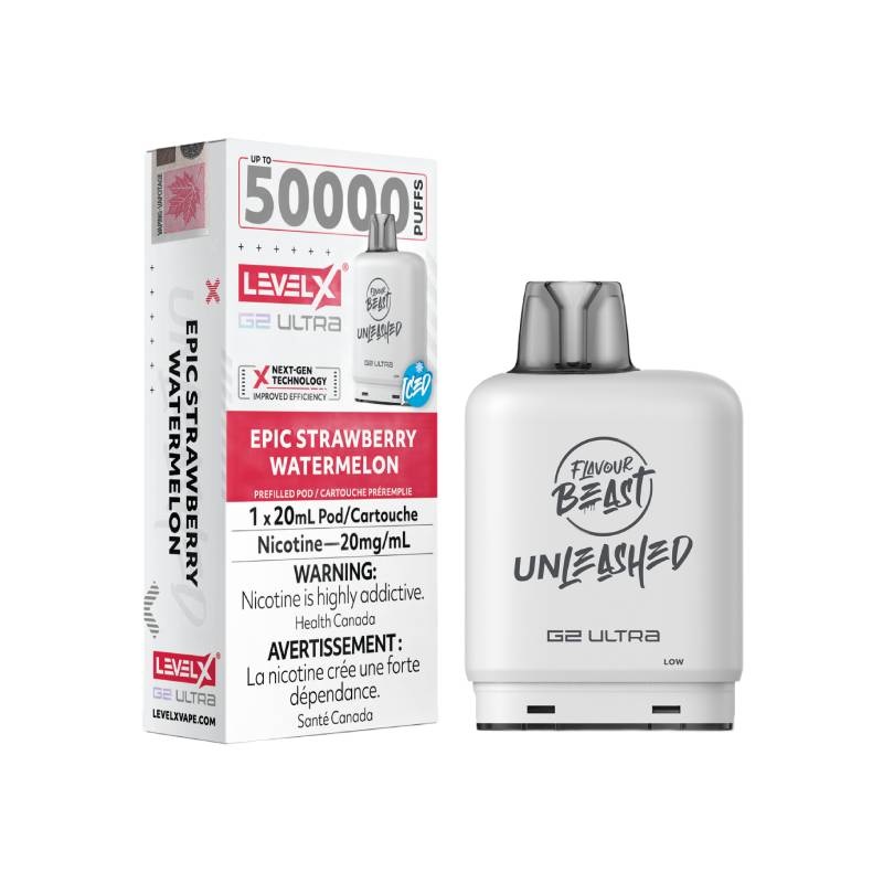 Level X G2 Unleashed Ultra 50K Pod – Epic Strawberry Watermelon