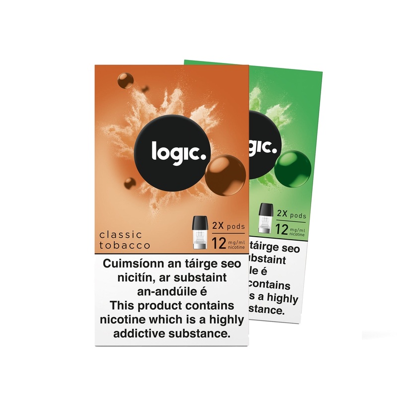 Logic Compact Pods|American Tobacco|Apple|Banofee|Berry Mint|Classic Menthol|Classic Tobacco|Mixed Berries|Peppermint|Polar Menthol|Red Cherry|Spearmint|Mango|12MG – Medium Nicotine|18MG – High Nicotine|6MG – Low Nicotine