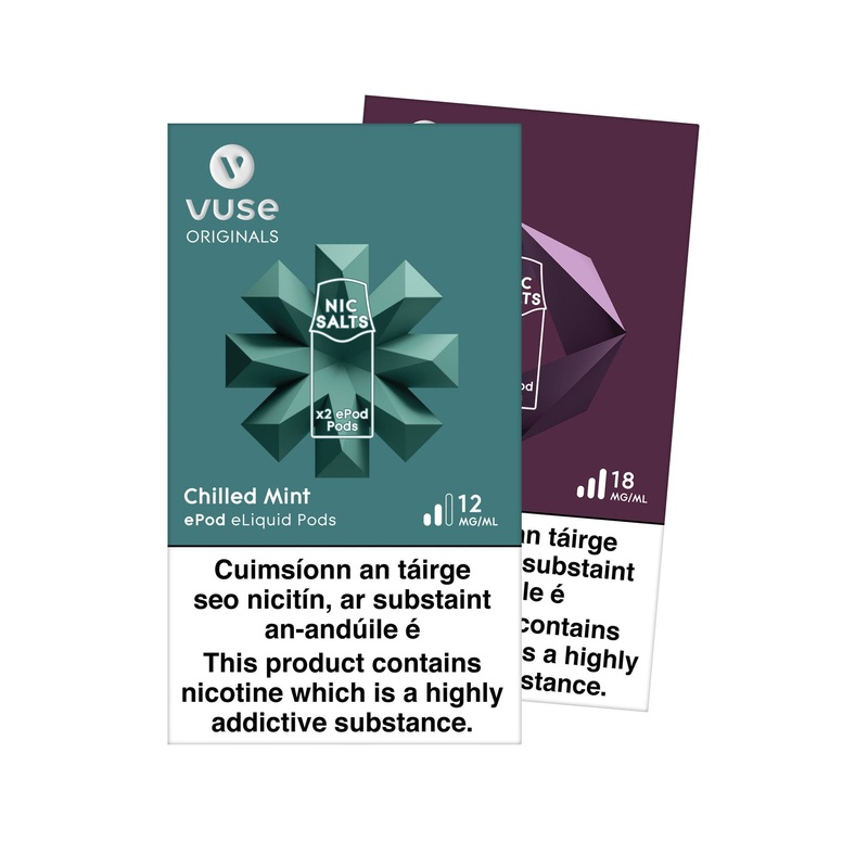 VUSE Pro ePod Cartridges|Blueberry Ice|Canadian Maple Peach|Chilled Mint|Creamy Mint|Creamy Tobacco|Garden Strawberry|Golden Tobacco|Just Mango|Mango Ice|Mint Ice|Passionfruit Fields|Peppermint Tobacco|Strawberry Ice|Vanilla Medley|Very Berry|Watermelon I
