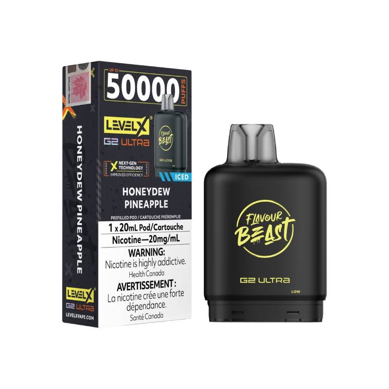 Level X Flavour Beast G2 Ultra Pod 50K – Honeydew Pineapple Iced