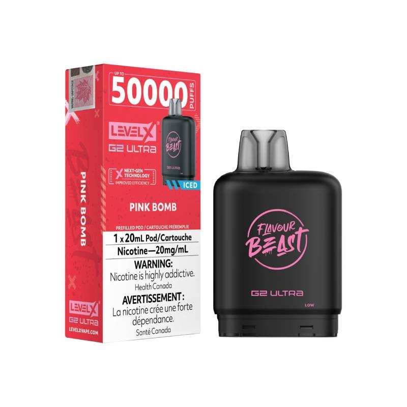 Level X Flavour Beast G2 Ultra Pod 50K – Pink Bomb Iced