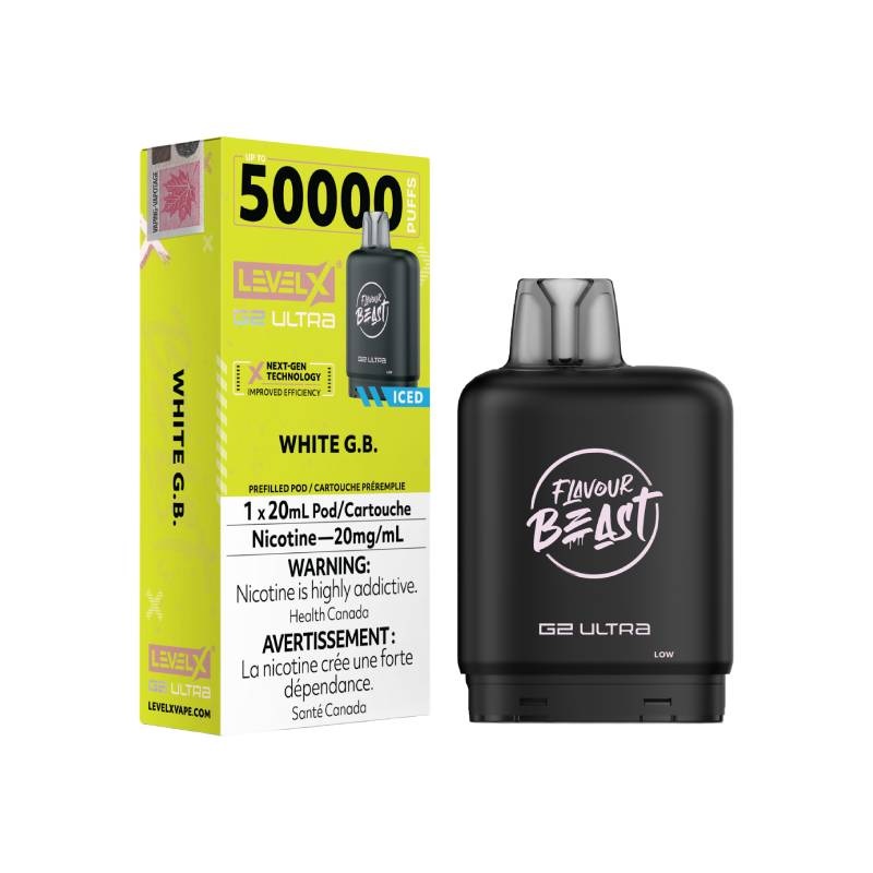 Level X Flavour Beast G2 Ultra Pod 50K – White G.B. Iced