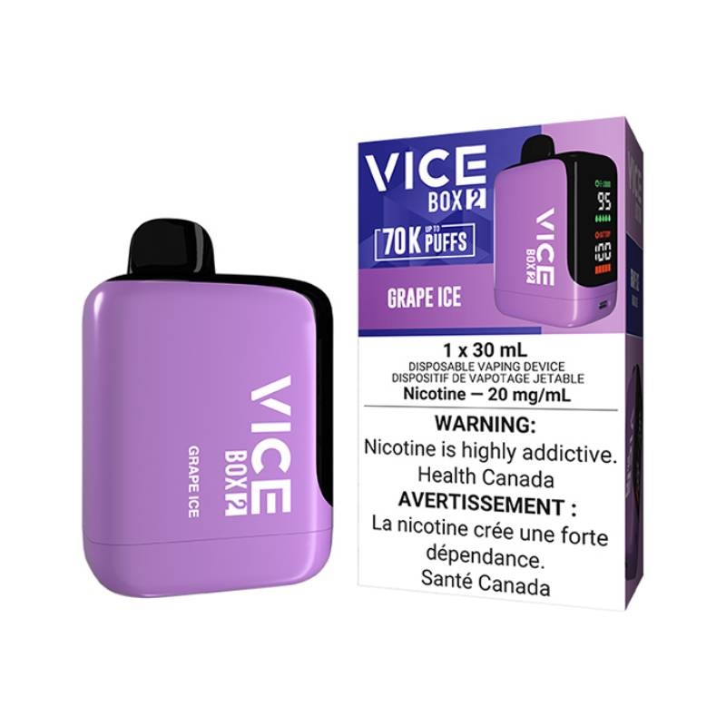 Vice Box 2 70K Disposable Vape – Grape Ice