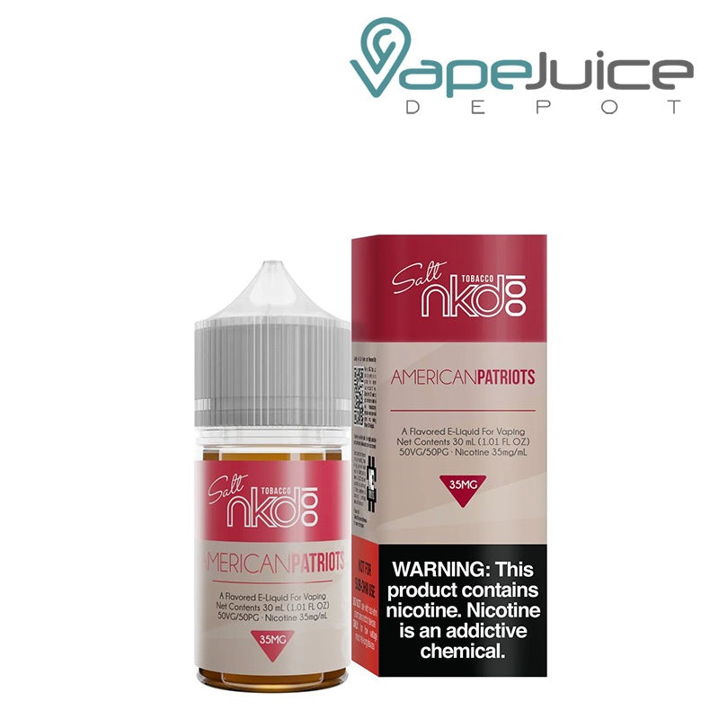 American Patriots Naked 100 Salt eLiquid 30ml