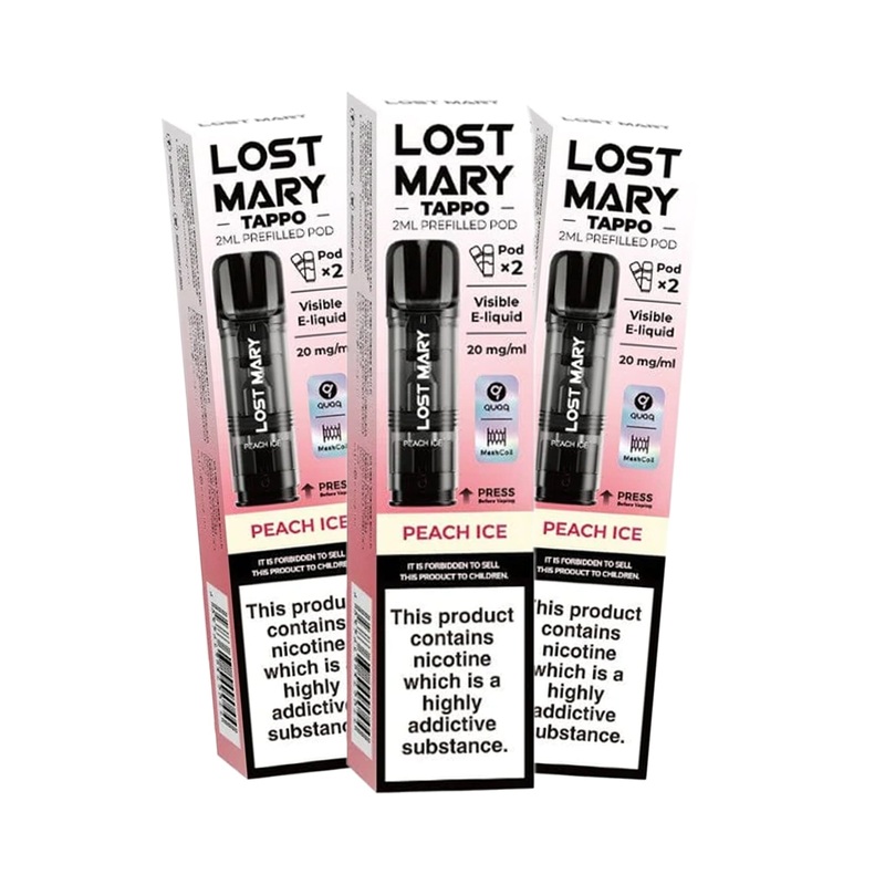 Lost Mary Tappo Prefilled Pod|Apple Watermelon|Banana Ice|Blue Razz Lemonade|Blueberry Sour Raspberry|Cherry Cola|Cherry Ice|Double Apple|Grape|Kiwi Passion Fruit Guava|Lemon Ice|Lemon Lime|Maryturbo|Menthol|Mix Berries|Peach Ice|Pineapple Ice|Pineapple P