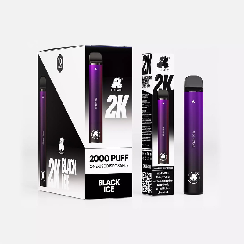 2K Black Ice 3.5%/35mg – Single-Use Disposable: 10 Pack