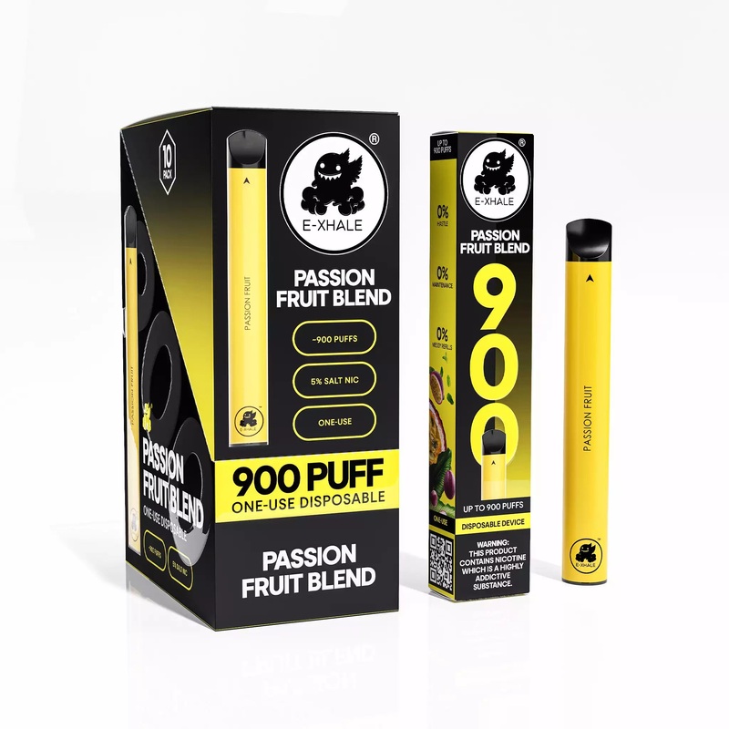 900 Passionfruit Blend 5%/50mg – Single-Use Disposable: 10 Pack