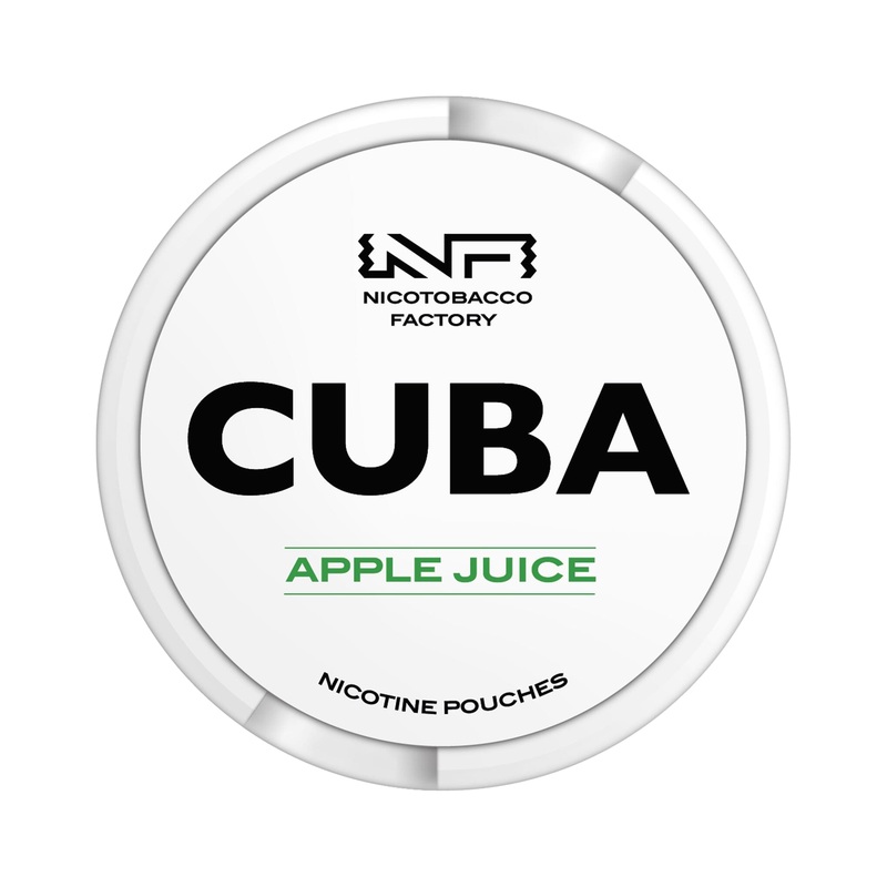 CUBA Nicotine Pouches|Apple Juice|Banana Hit|Black Currant|Blueberry|Cherry|Cola|Cold Dry|Double Fresh|Forest Berries|Grape|Ice Spearmint|Peach|Pineapple|Watermelon|White – 16MG/G|Black – 66MG/G