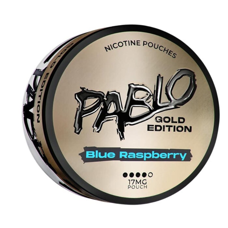 PABLO Gold Nicotine Pouches|Blue Raspberry|Dark Cherry|Frosted Ice|Frosted Mint|Grape Ice|Kiwi|Passion Fruit|Tropical Punch|White Mint|17MG