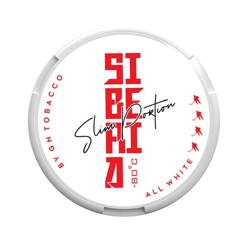 SIBERIA All White Slim Nicotine Pouches