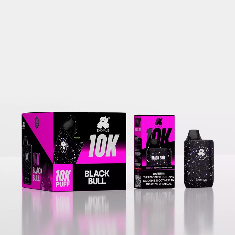10K Black Bull 5%/50mg – Rechargeable Disposable: 10 Pack