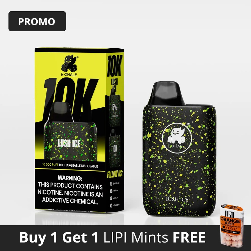 10K Lush Ice 5%/50mg – Rechargeable Disposable
