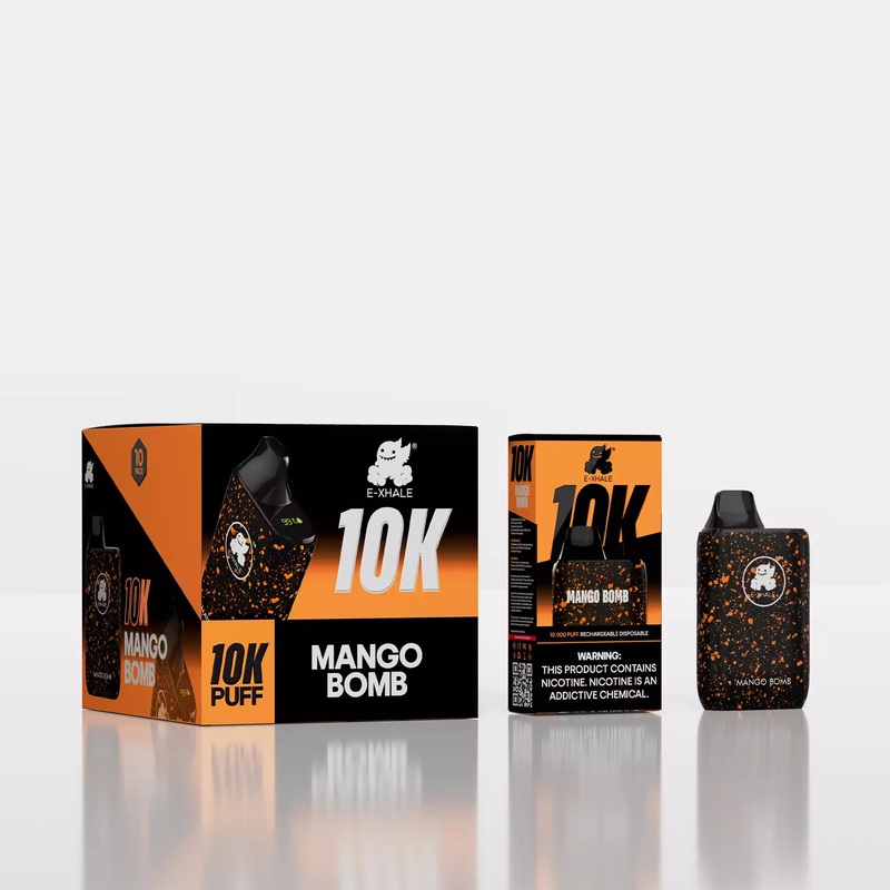 10K Mango Bomb 5%/50mg – Rechargeable Disposable: 10 Pack
