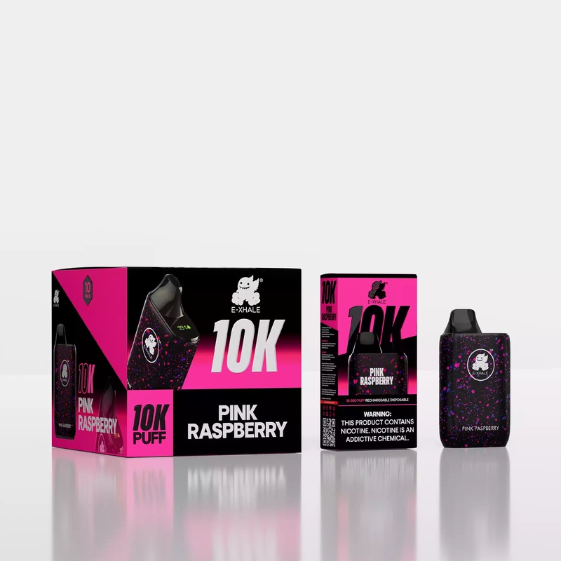 10K Pink Raspberry 5%/50mg – Rechargeable Disposable: 10 Pack