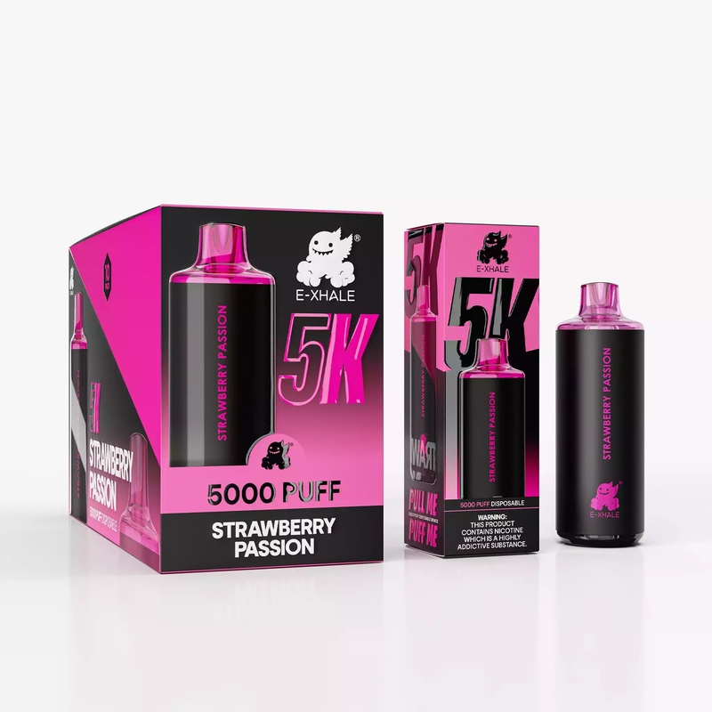 5K Strawberry Passion 5%/50mg: 10 Pack