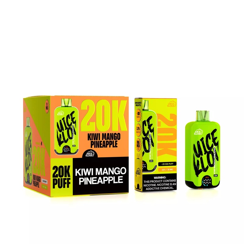 JK20K Kiwi Mango Pineapple 3.5%/35mg – Rechargeable Disposable: 10 Pack