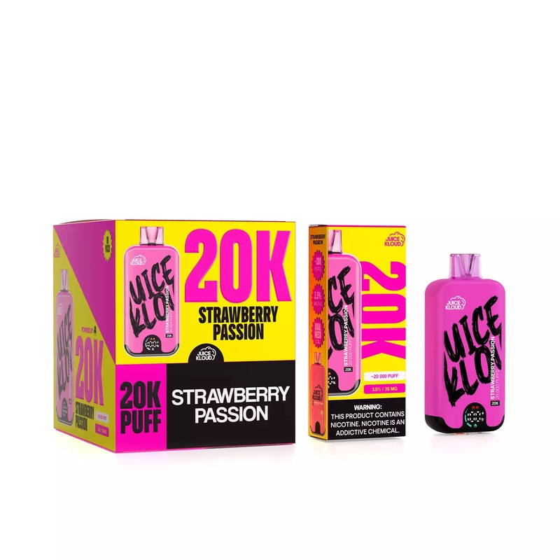 JK20K Strawberry Passion 3.5%/35mg – Rechargeable Disposable: 10 Pack