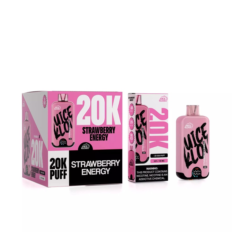 JK20KStrawberry Energy 3.5%/35mg – Rechargeable Disposable: 10 Pack
