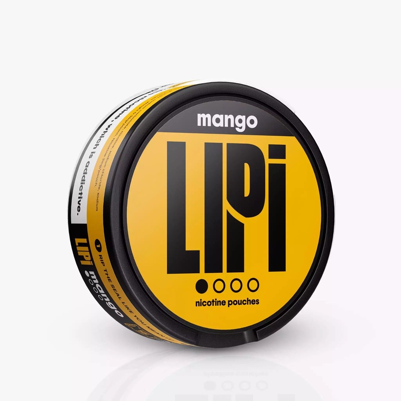 LIPI Mango Nicotine Pouches – 3mg/0.3% per pouch: 15 Pouches