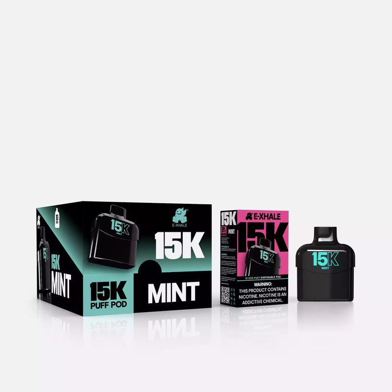 15K Mint 5%/50mg – Disposable Pod : 10 Pack
